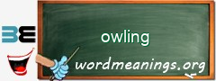 WordMeaning blackboard for owling